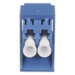 Módulo Acoplador LC Duplex, para Fibra Óptica Monomodo OS1/OS2, Tipo Mini-Com, Color Azul