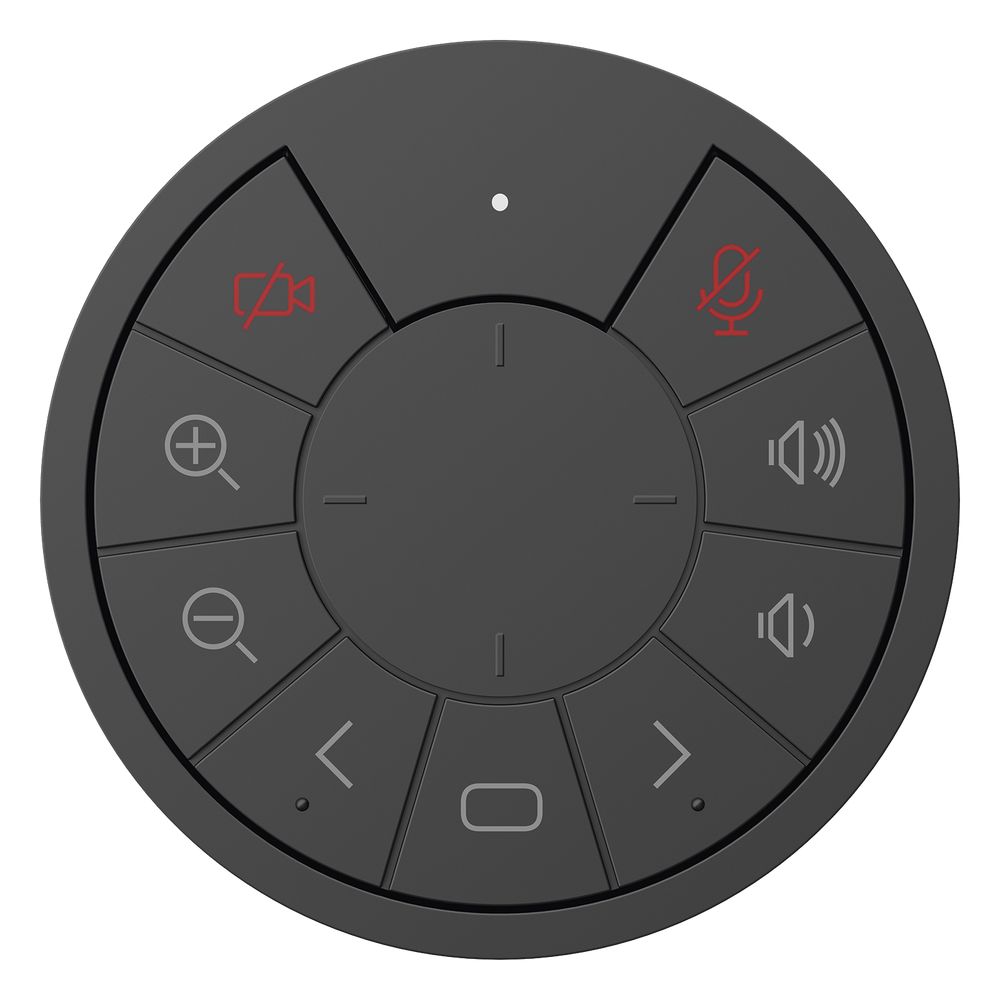 Cámara de Videoconferencia Portátil / Resolución de 2 Megapixel (Full HD) / 4 Micrófonos / Altavoz 5 W / Conexión USB / Control Remoto / Plug and Play  / Movimiento PTZ