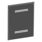 Gabinete de Medios de 19 Pulgadas de alto, para Empotrar en Pared (360 x 478 x 95 mm).