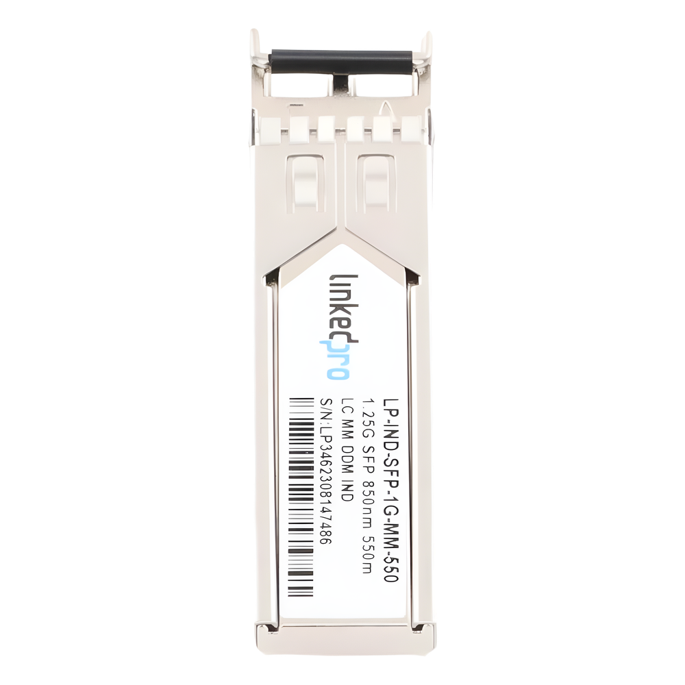 Transceptor Óptico Industrial SFP (Mini-Gbic) / Multimodo 850 nm / 1.25 Gbps / 1000BASE-SX / Conectores LC/UPC Dúplex / DDM / Hasta 550 m