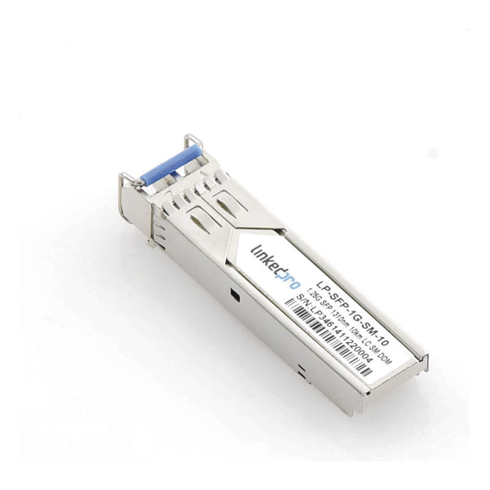 Transceptor Óptico SFP (Mini-Gbic) / Monomodo 1310 nm / 1.25 Gbps / 1000BASE-LX / Conectores LC/UPC Dúplex / DDM / Hasta 10 km