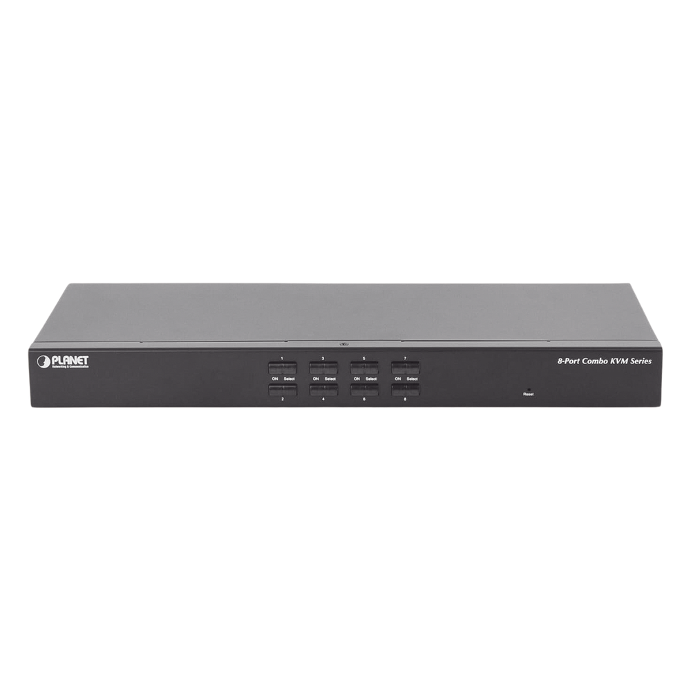 Switch Para Monitor KVM de 8 Puertos VGA, Permite el Acceso y Controla Hasta 8 Computadoras Desde Una Sola Consola (Teclado, Ratón y Monitor).