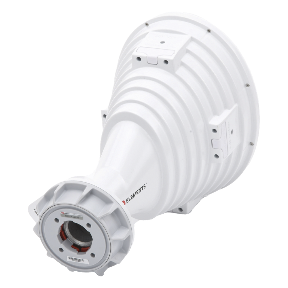 Antena asimétrica de 30° (30°H 20°V) 20.5 dBi tipo cuerno 5180-6000 MHz altamente eficiente, sin cables, sin perdidas, sin lóbulos listas para TwistPort