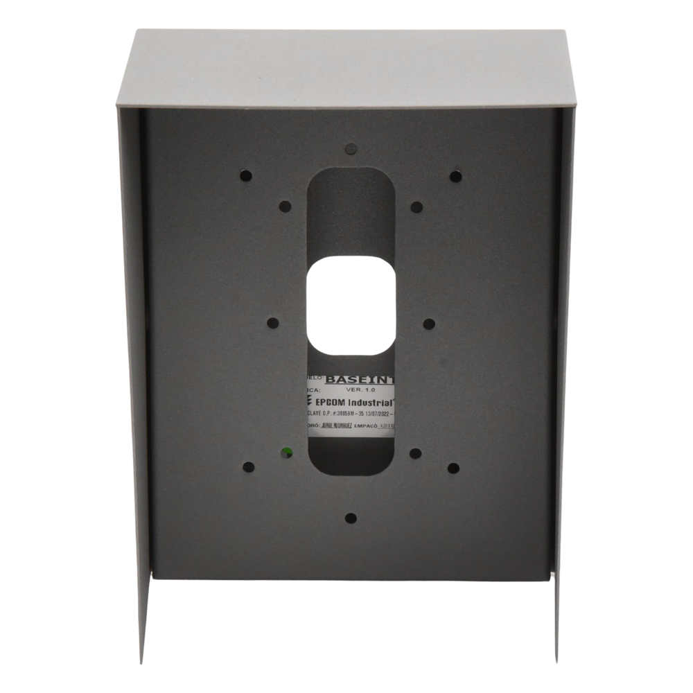 Cubierta Industrial para montaje de Porteros IP Fanvil y Grandstream, pintura electrostática color gris.