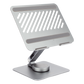 Soporte Giratorio de Aluminio para Laptop | Giratorio 360° | Función de Bloqueo | Soporta Laptops de 10 a 17.3''| Capacidad de Carga 5Kg | Excelente Estabilidad | Diseño Ergonómico | Altura y Angulo Ajustable | Plegable y Port&amp