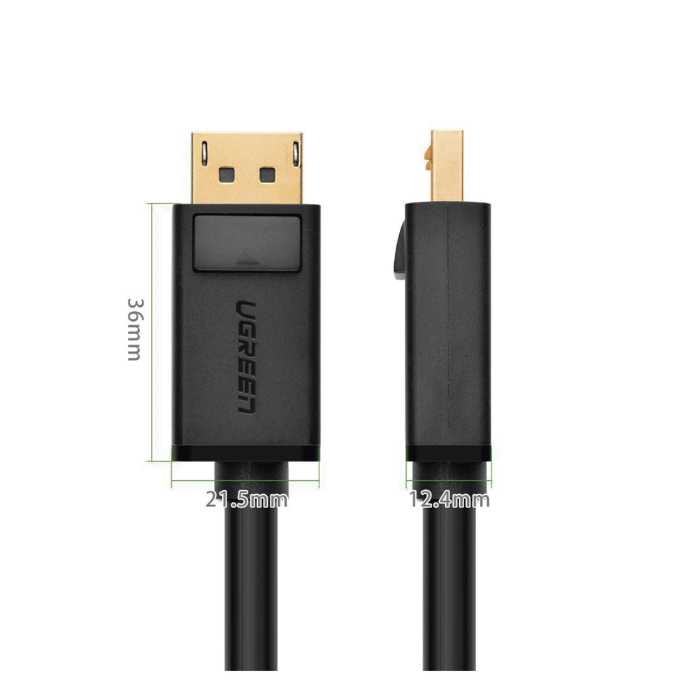 Cable DisplayPort 1.2 Macho a Macho | Longitud 5 Metros (16.40 Pies) | Versión DP1.2 | Soporta 4K@60Hz; 2K@144Hz | Soporta 3D | Color Profundo de 8 y 10 Bits | Blindaje Interno Múltiple | Cobre Estañado 28AWG | Botón de Liberación