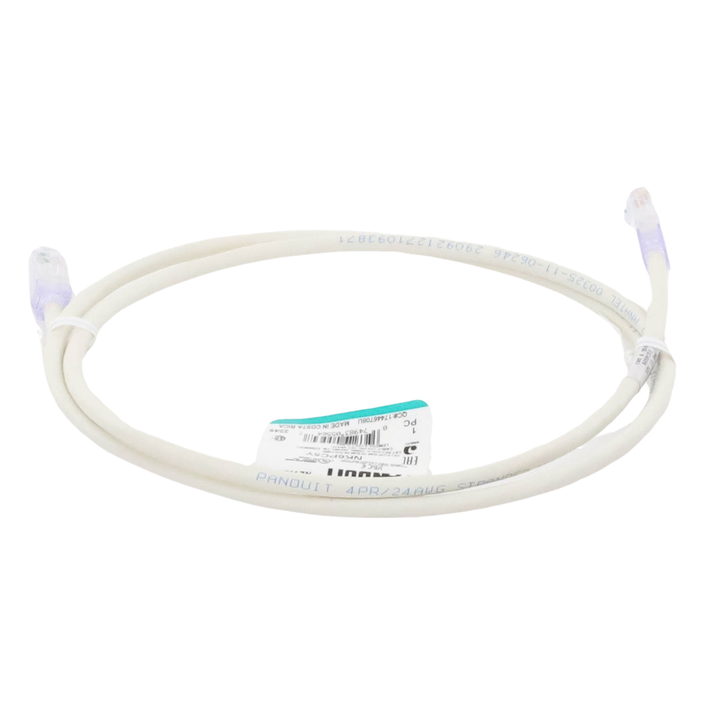 Cable de Parcheo UTP Categoría 6, con Plug Modular en Cada Extremo - 1.5 Metros (4.92 Pies) - Blanco Mate