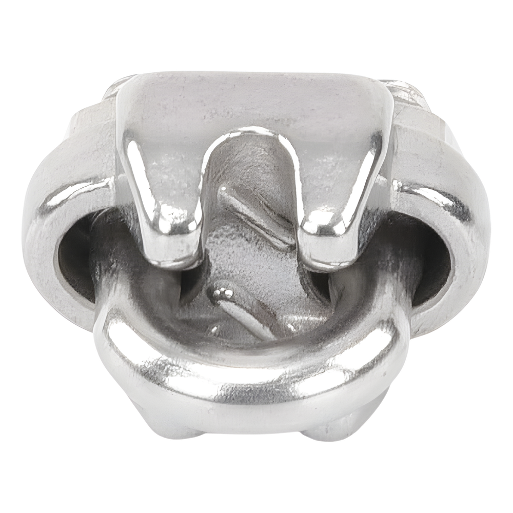 Nudo/ Perro/ Abrazadera Acero Forjado para Cable de 1/4", Acero Inoxidable.