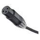 Cable XLR | 3 polos | Conector Hembra-Macho | Serie M | Carcasa Negra | Contactos Dorados | Ideal para Microfonía | Longitud 10m