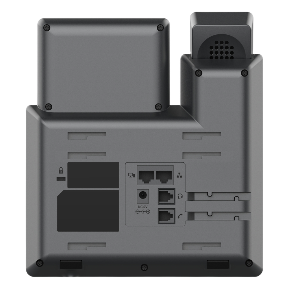 Teléfono IP Grado Operador / 3 Líneas / 12 Botones Virtuales Multiuso / Pantalla LCD 2.8 Pulgadas / Puertos Gigabit con PoE / Audio HD / Compatible con GDMS