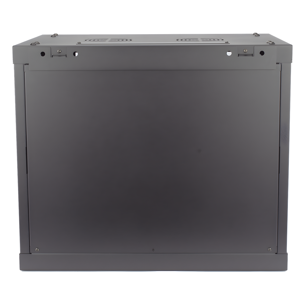 Gabinete para Montaje en Pared - Piso / Puerta de Cristal Templado / Cuerpo Fijo / 9 Unidades de Rack / 19" / Fabricado en Acero