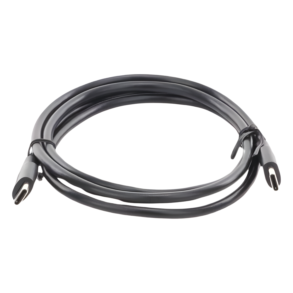 Cable USB-C a USB-C | 1 Metro | Carga Rápida de hasta 60W | Transferencia de datos de 480 Mbps | PD3.0 | QC 4.0/3.0/2.0 | FPC | AFC | Duradero y Flexible| Caja ABS | Cubierta de TPE | Color Negro.