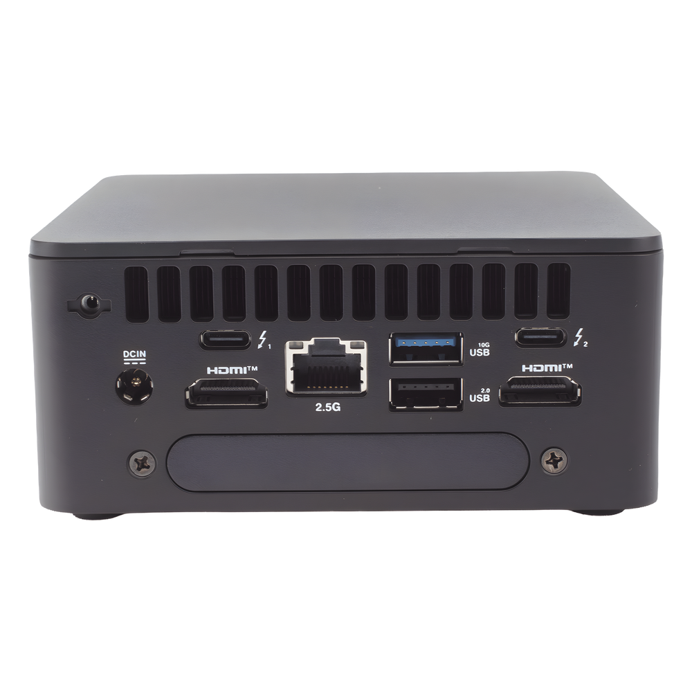 Mini PC NUC Barebone / Core i7-1360P (13 Gen) / Wi-Fi 6E + 2.5GbE / Bluetooth / No incluye Memoria RAM, SSD y S.O.  / Incluye fuente