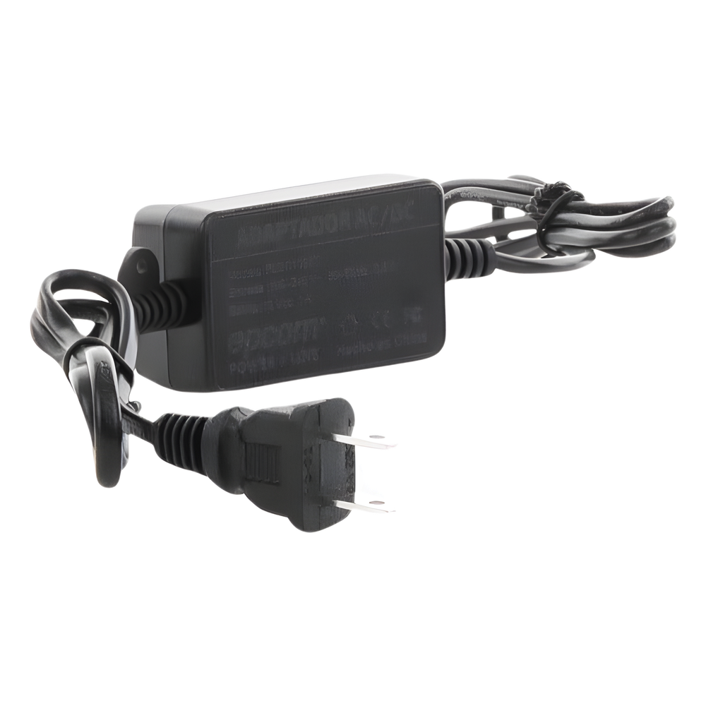 Adaptador de Pared de 12Vcc @ 1 A con cable y clavija Nema 1-15 / 0.5 metros a la toma de alimentación / 0.5 metros a la conexión del dispositivo
