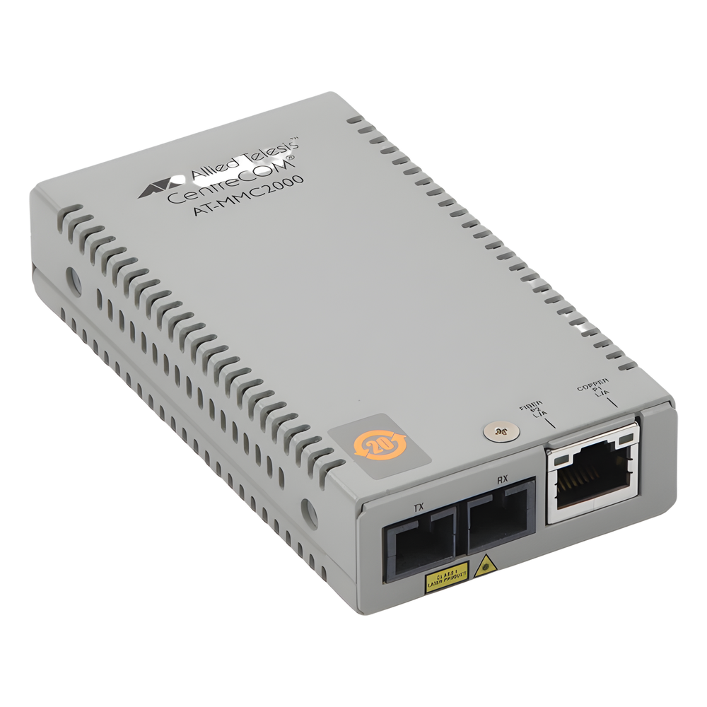 Convertidor de medios TAA (Federal) 10/100TX - 100FX/SC MultiModo, Multiregion PSU