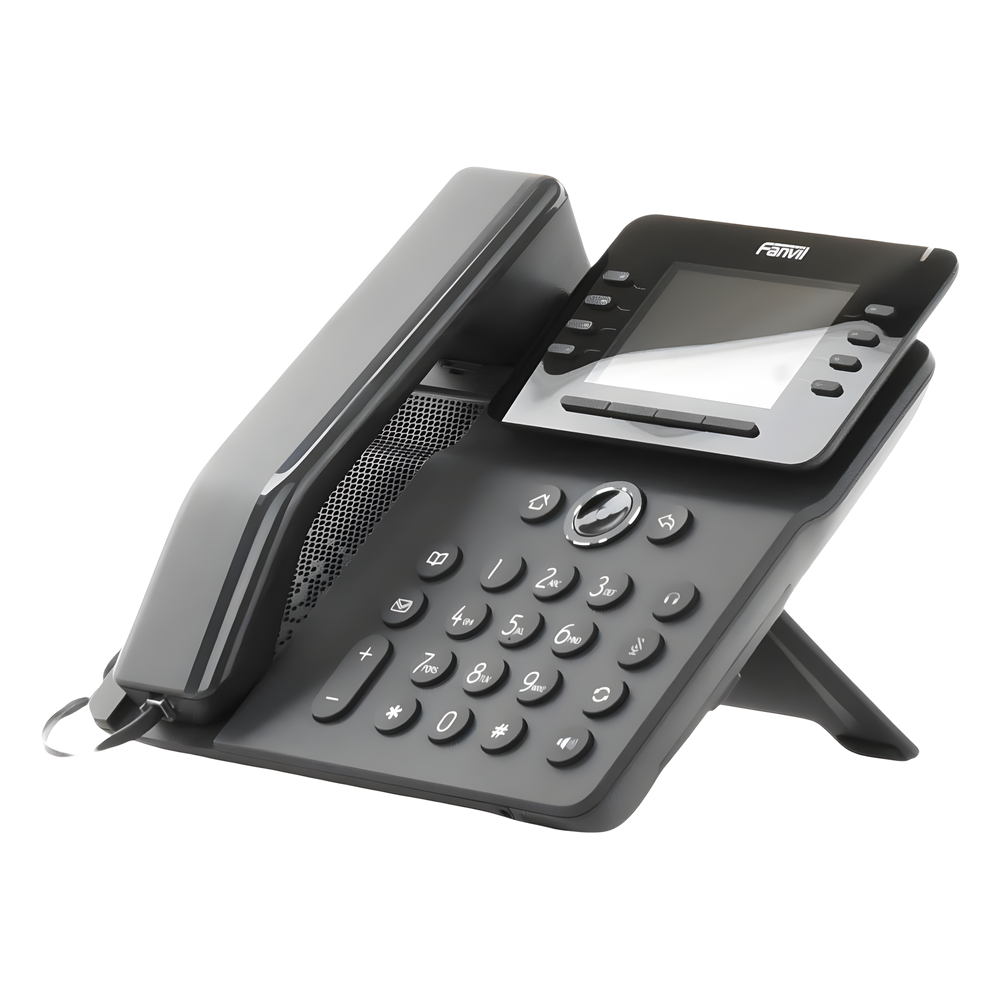 Teléfono IP Empresarial Esencial WiFi / Bluetooth, 12 líneas SIP, pantalla a color 3.5", PoE, puertos Gigabit, conferencia local de 6 vías.