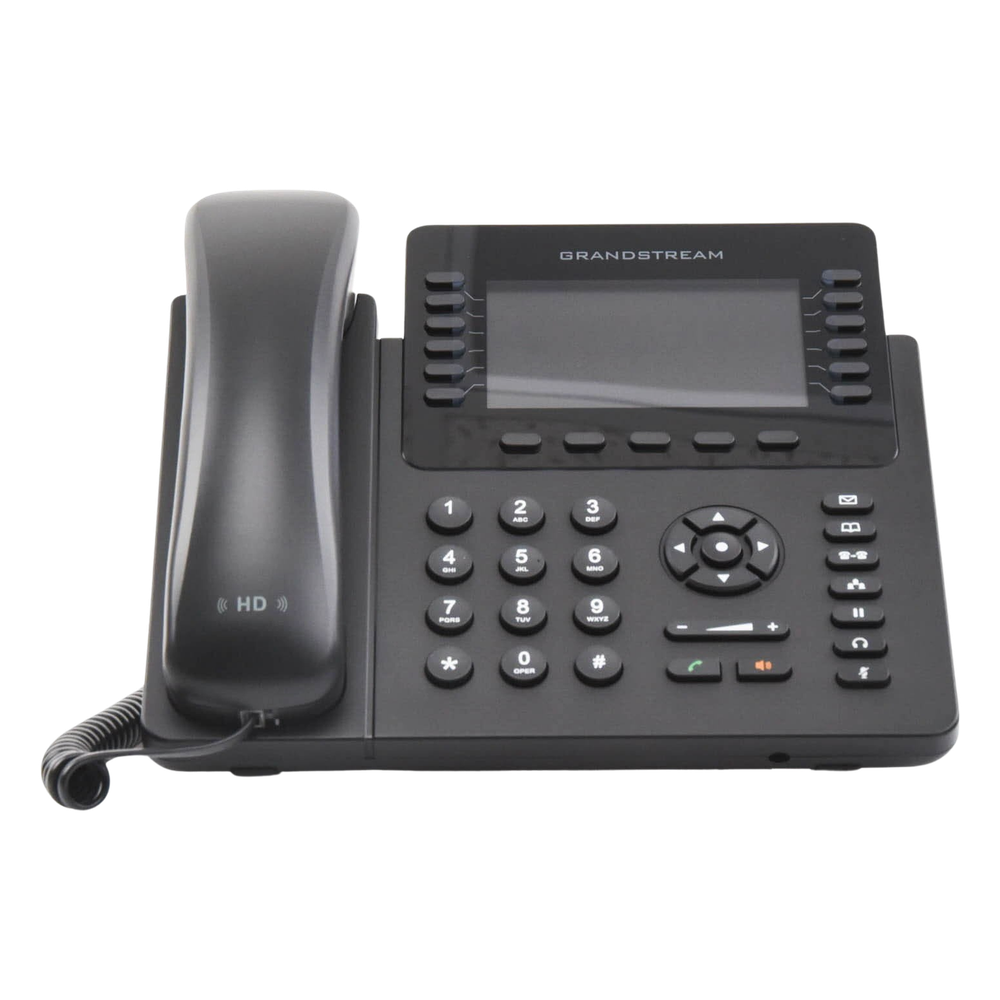 Teléfono IP empresarial de 12 Líneas con 5 teclas de función y conferencia de 4 vías, PoE