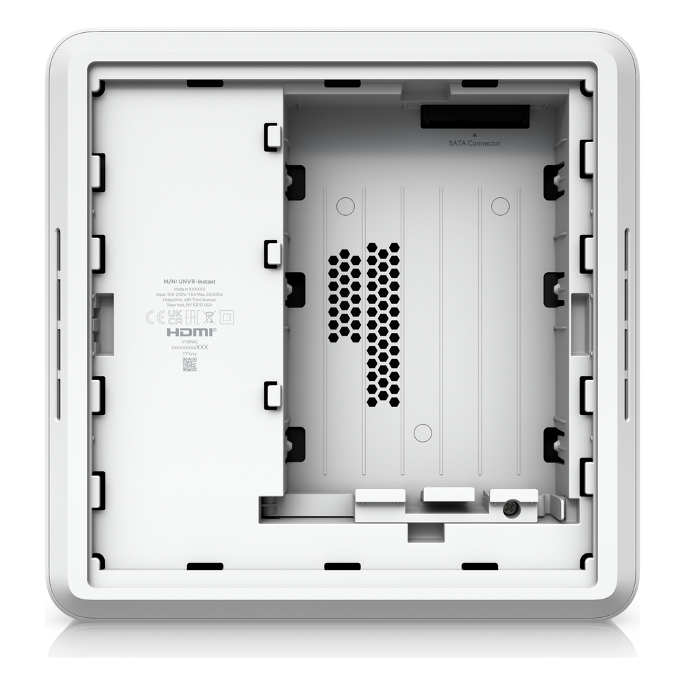 UniFi Protect UNVR-Instant – Grabador de Video en Red con Soporte para HDD de 3.5”, Switch PoE Integrado de 6 Puertos GbE (40W) y Puerto HDMI Viewport