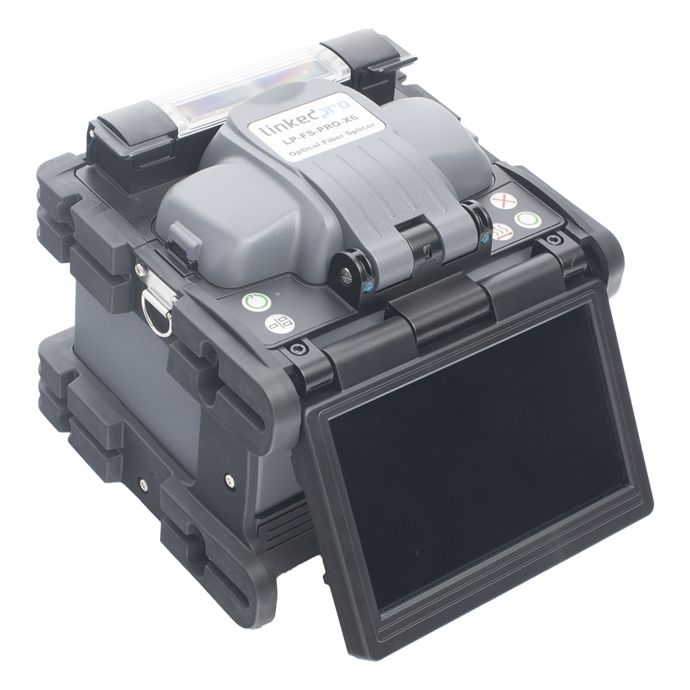 Fusionadora de Fibra Óptica Multimodo y Monomodo / Alineación por Núcleo / 6 Motores para Mejor Precisión en el Empalme / Capacitación Remota Gratuita