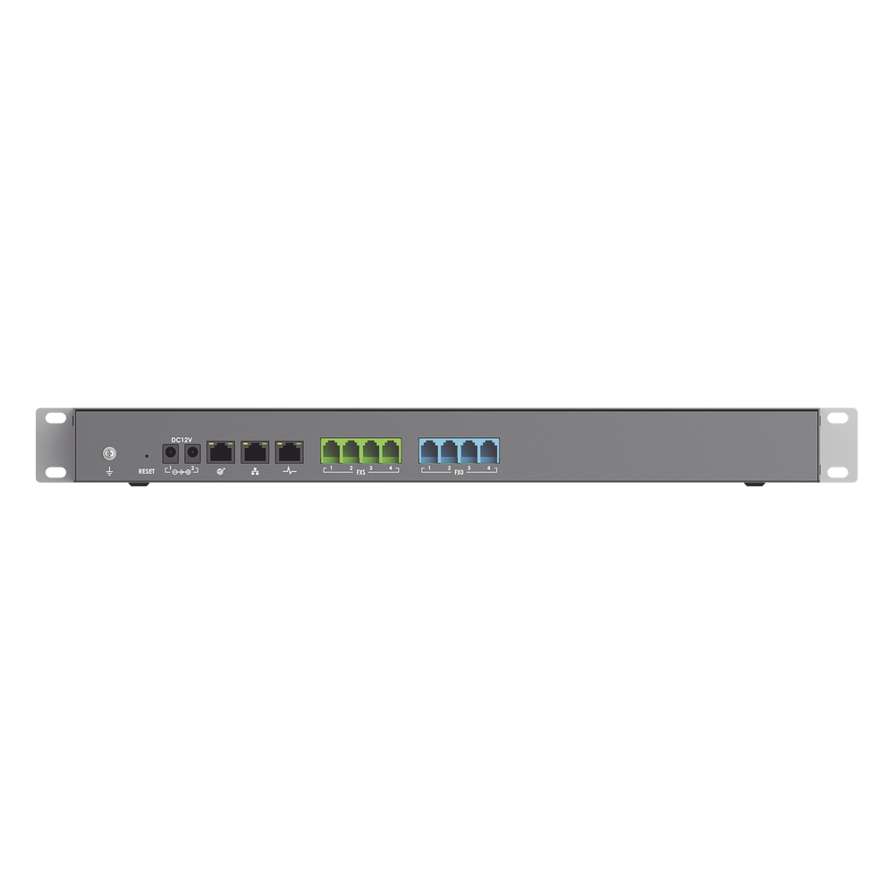 Conmutador IP-PBX para hasta 2000 usuarios y 300 llamadas simultaneas, 4FXO, 4FXS,  para solución de comunicaciones unificadas y colaboración