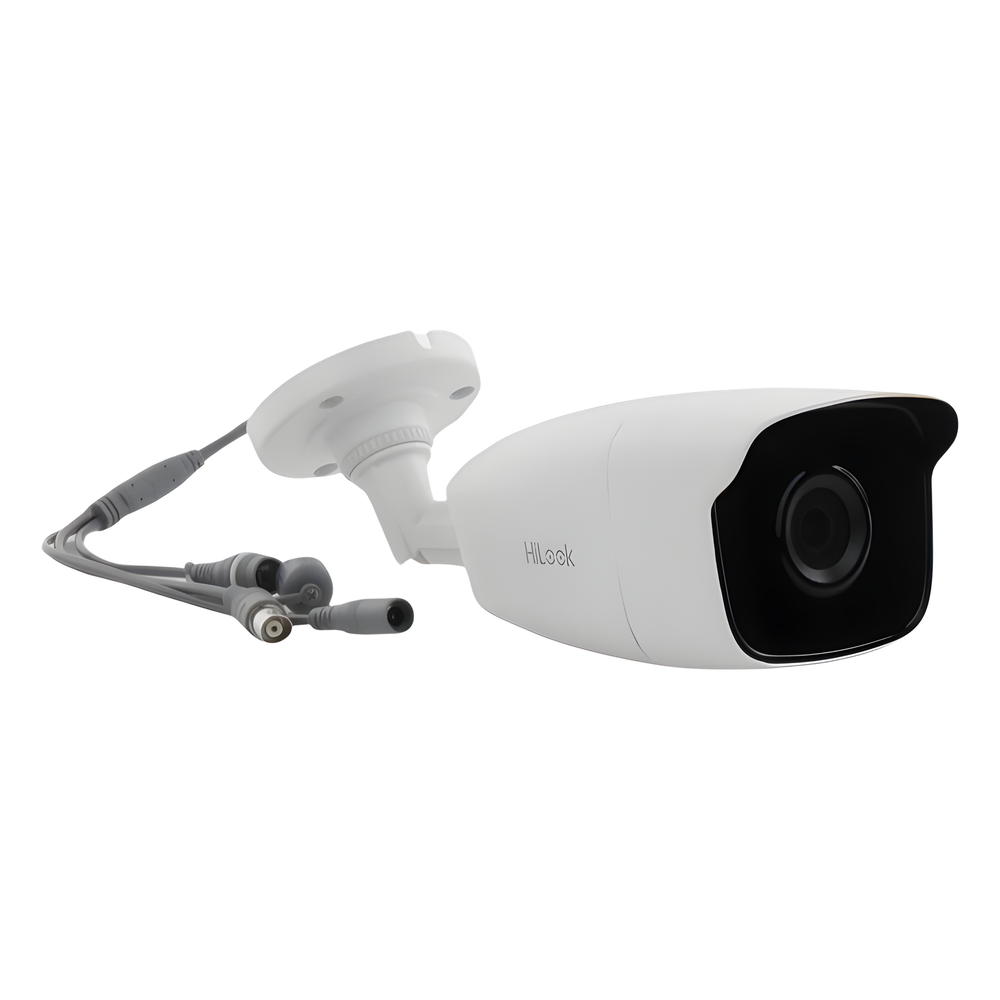 Bala TURBOHD 2 Megapíxeles (1080p) / Gran Angular 103º / Lente 2.8 mm / METAL / IR EXIR Inteligente 40 mts / Exterior IP66 / TVI-AHD-CVI-CVBS / dWDR