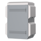 Gabinete de Acero Ventilado para Exterior 180 x 340 x 160 mm con Rieles DIN y 4 Placas Laterales para Montaje de Equipos por Fuera