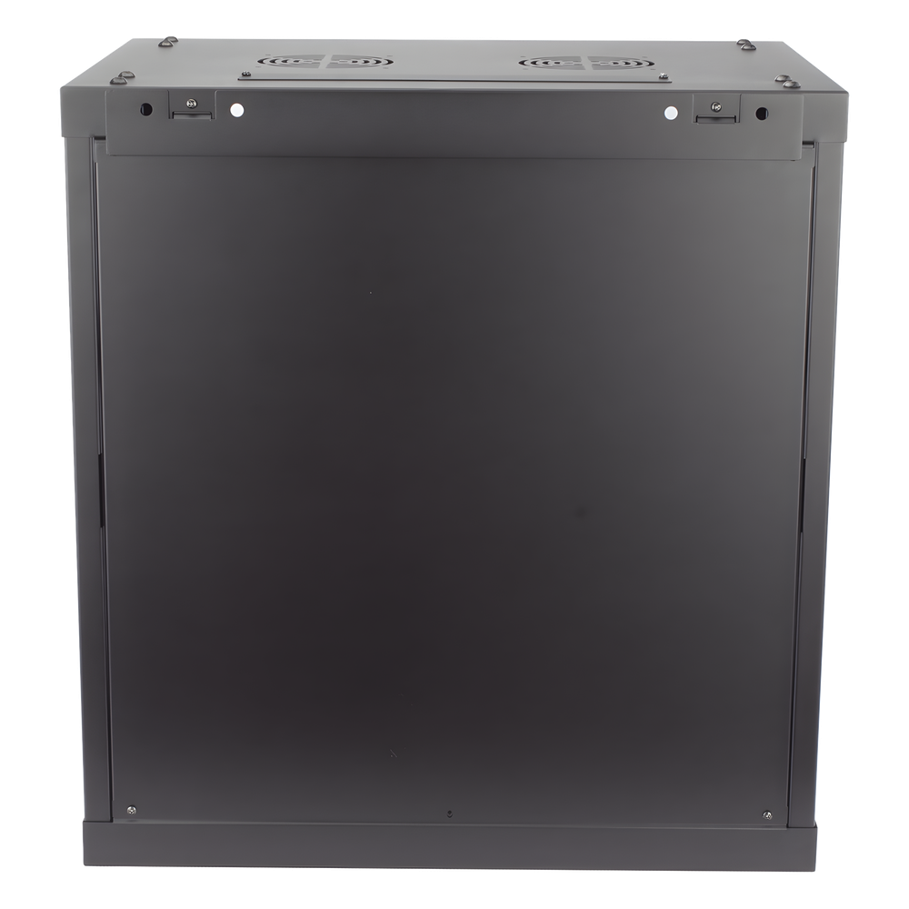 Gabinete para Montaje en Pared - Piso / Puerta de Cristal Templado / Cuerpo Fijo / 12 Unidades de Rack / 19" / Fabricado en Acero