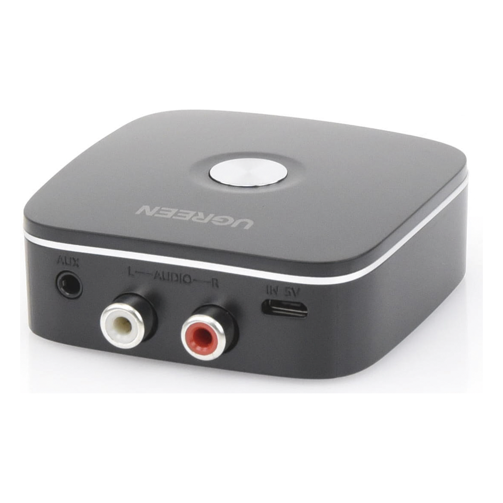 Receptor de Audio Bluetooth 5.0 a RCA o Auxiliar 3.5mm / Tecnología EDR / Reconexión Automática / Hasta 10 m / Ideal para Conectar Celulares, o Tabletas hacia alguna Bocina o Sistema de Audio