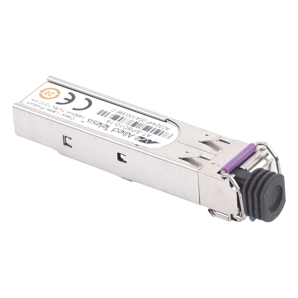 Transceptor SFP/LC, 10 km, Bi-Direcional, GbE, SMF, 1490Tx/1310Rx (Requiere el AT-SPBD10-13)