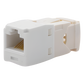 Conector Jack RJ45 Estilo TG, Mini-Com, Categoría 6, de 8 Posiciones y 8 Cables, Color Blanco