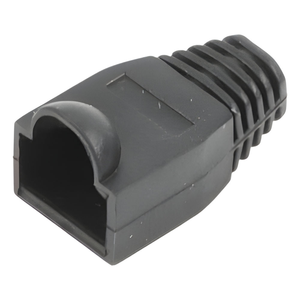 Bota Plástica para Protección de Plug RJ45, Color Negro
