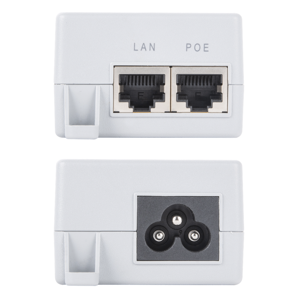 Inyector PoE Pasivo Gigabit de pared para C5x, C5c,  de Mimosa, Voltaje de salida  24Vcc.