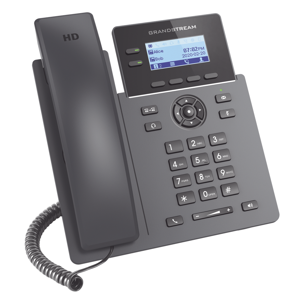 Teléfono IP Wi-Fi Grado Operador, 2 líneas SIP con 4 cuentas, codec Opus, IPV4/IPV6 con gestión en la nube GDMS
