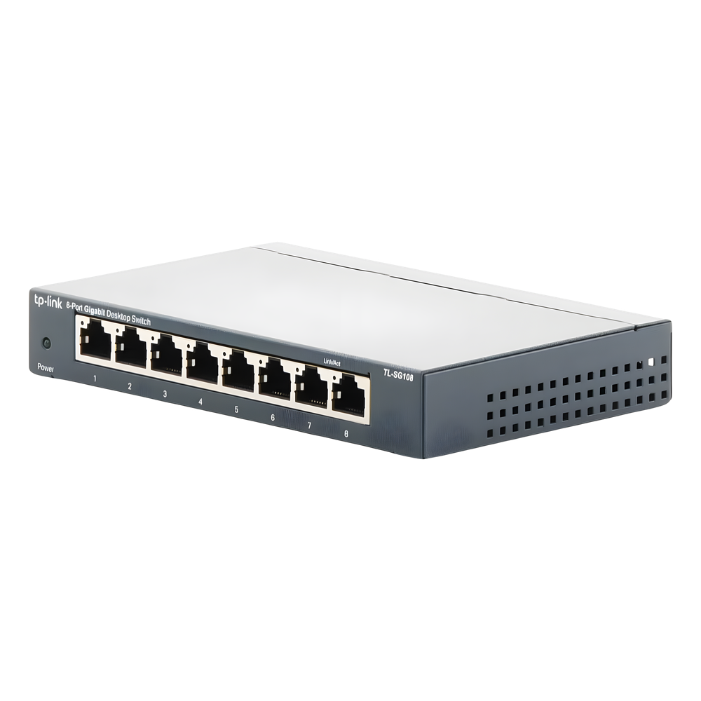 Switch Gigabit no administrable de 8 puertos 10/100/1000 Mbps