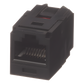 Módulo Acoplador RJ45 a RJ45, Mini-Com, Categoría 6, Color Negro
