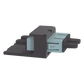 Módulo Acoplador SC Duplex, para Fibra Óptica Multimodo OM3/OM4, Tipo Mini-Com, Color Aqua