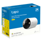 Tapo Cámara de Seguridad Inteligente / Resolución 2K 3MP (2304×1296 px) / Batería Recargable 6400 mAh / Visión Nocturna a Color / IP65 Exterior / Detección IA Persona / Almacenamiento Local microSD 512 GB