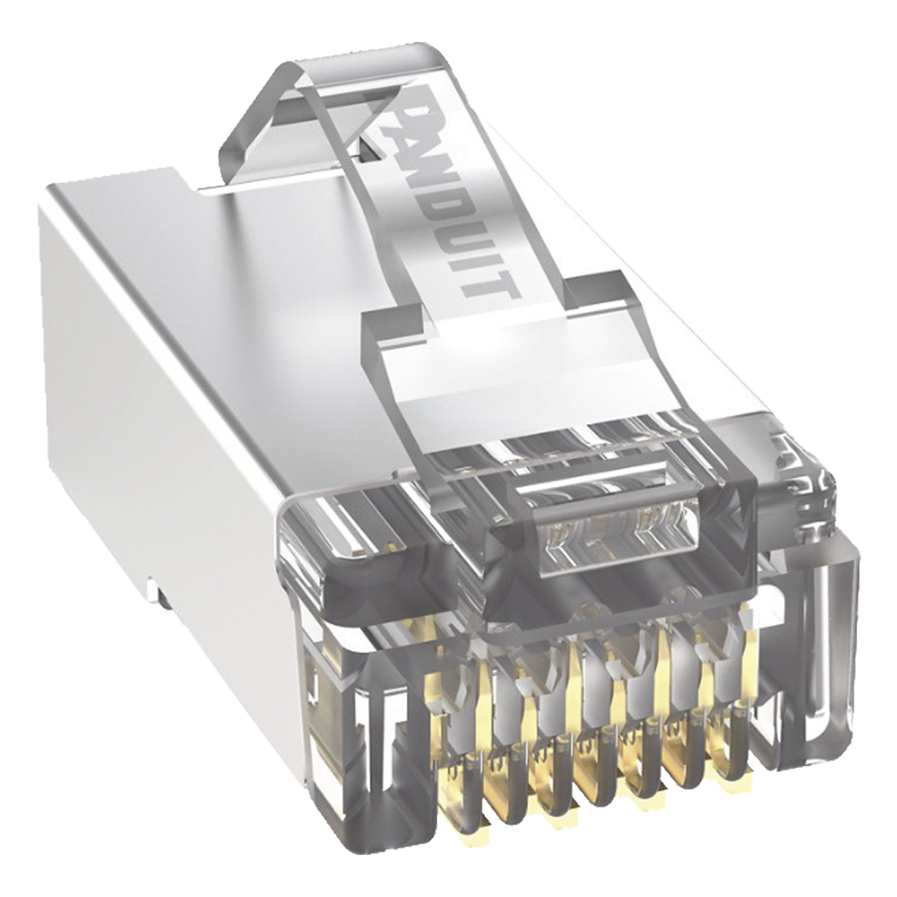Plug RJ45 Cat5e Blindado, Para Cable UTP de Calibres 24-26 AWG, Chapado en Oro de 50 Micras, Paquete de 100 Piezas