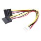 Cable Doble de Corriente SATA / Compatible con DVR´s epcom y HIKVISION / 15 cm de Longitud