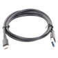 Cable USB-A a USB-C | 1 Metro | Carga y Sincronización de Datos | Carga Rápida 60W | Datos 5 Gbps | QC 3.0/2.0 | FPC | AFC | Protección Integrada | Duradero y Flexible| Caja ABS | Cubierta de TPE | Color Negro.