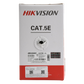 Bobina de Cable UTP 305 Metros (1000 Pies) / Cat5E (24 AWG) / Color Blanco / PVC (CM) / Uso en Interior / 100% Cobre / Aplicaciones de CCTV y Redes de Datos