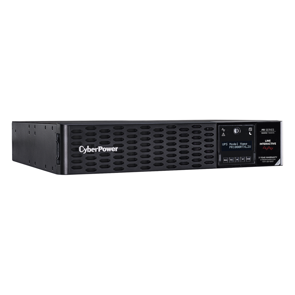 UPS de 1000 VA/1000 W, Topología Línea Interactiva, Entrada 120 Vca NEMA 5-15P, Onda Senoidal Pura, Torre o Rack 2 UR, Con 8 Tomas NEMA 5-15R