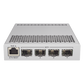 (CRS305-1G-4S+IN) Switch administrable Sistema Operativo Dual, puerto 1G Rj45, 4 puertos 10G SFP+ para Escritorio