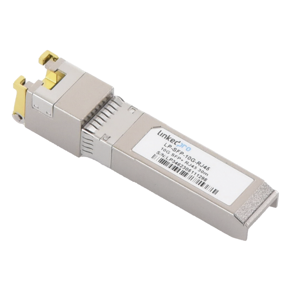 Transceptor Óptico SFP+ a RJ45 /10 Gbps / Conector RJ45 / 10GBASE-T / Distancia de hasta 30 m.