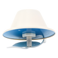 Antena Tipo Domo| 698-960/1710-2700 MHz, 2/4 dB | 75 Ohm, con conector F Hembra.