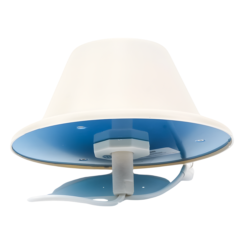 Antena Tipo Domo| 698-960/1710-2700 MHz, 2/4 dB | 75 Ohm, con conector F Hembra.