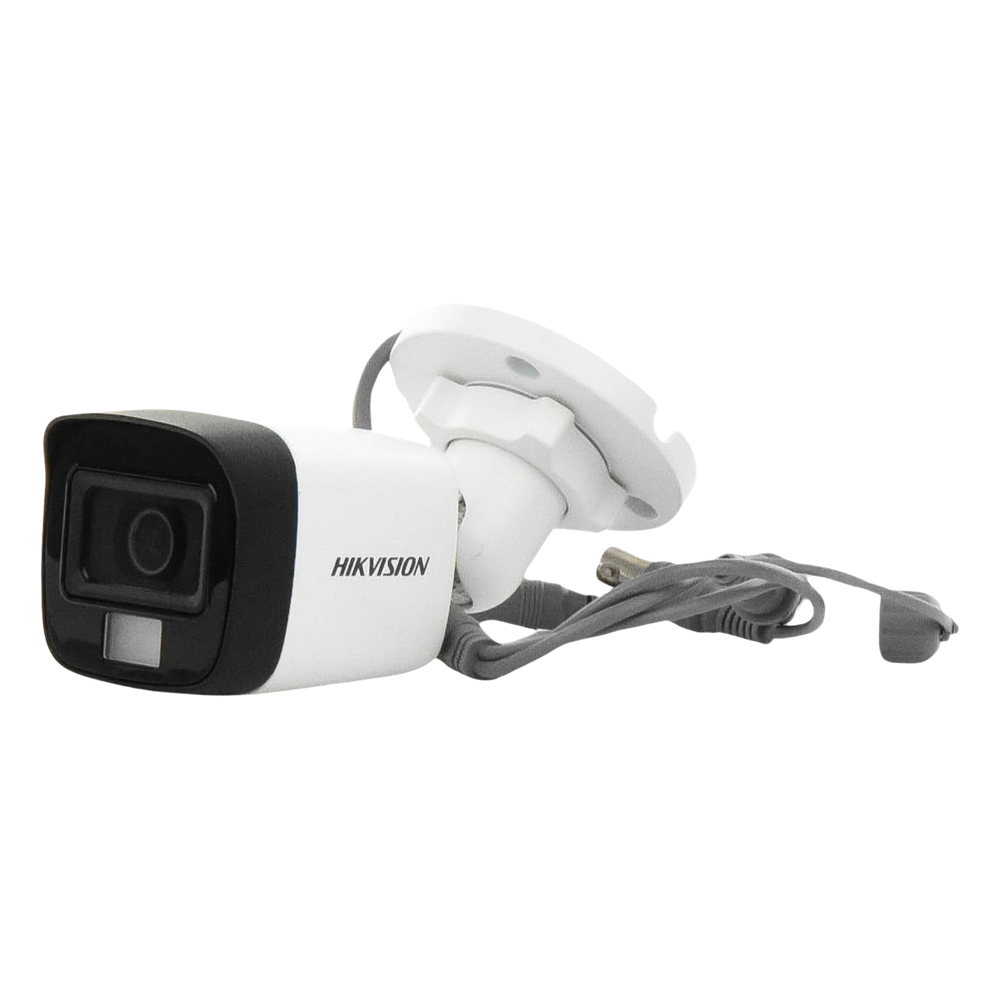 [Dual Light + ColorVu] Bala TURBOHD 2 Megapixel (1080p) / Lente 2.8 mm / 30 mts IR EXIR + 20 mts Luz Blanca / Micrófono Integrado / Gran Angular 101° / Exterior IP67 / 4 Tecnologías