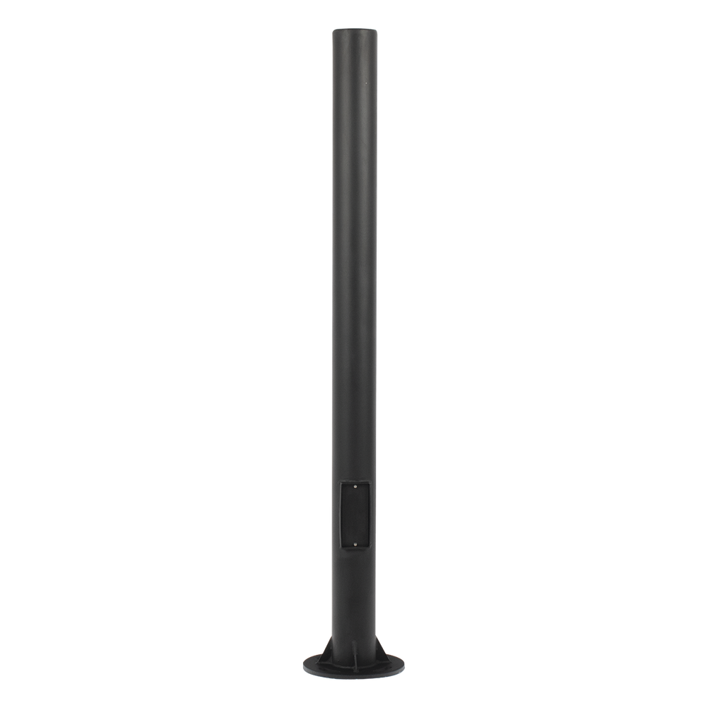 Poste Seccionado de 6 Metros / Tubos Mas Gruesos / Especializado para la Instalación de Videovigilancia / Incluye Base de Cimentación y Brazo para Cámara PTZ / Color Negro