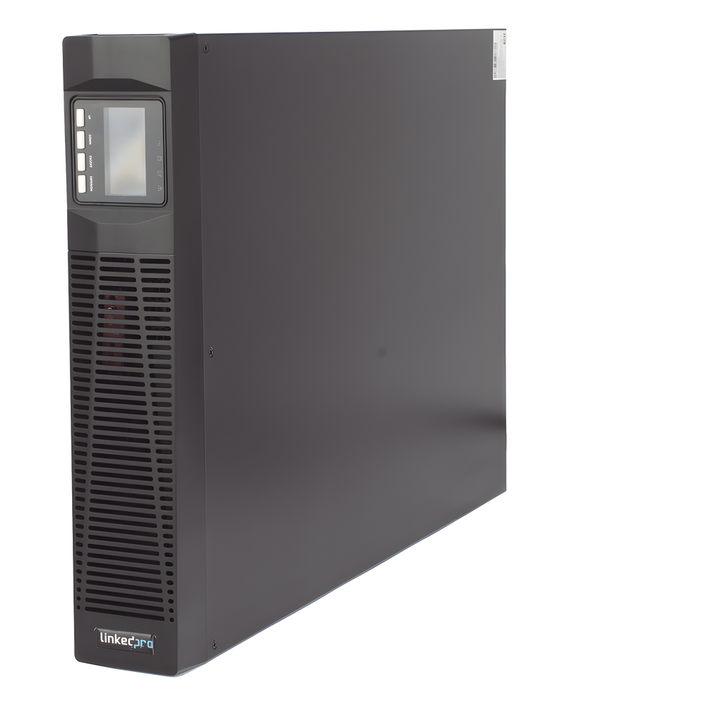 UPS de 3000VA/2700W / Topología On-Line Doble Conversión con Baterías Internas / Entrada y Salida de 120 Vca  / Pantalla LCD Configurable / Formato Rack o Torre / 8 Salidas