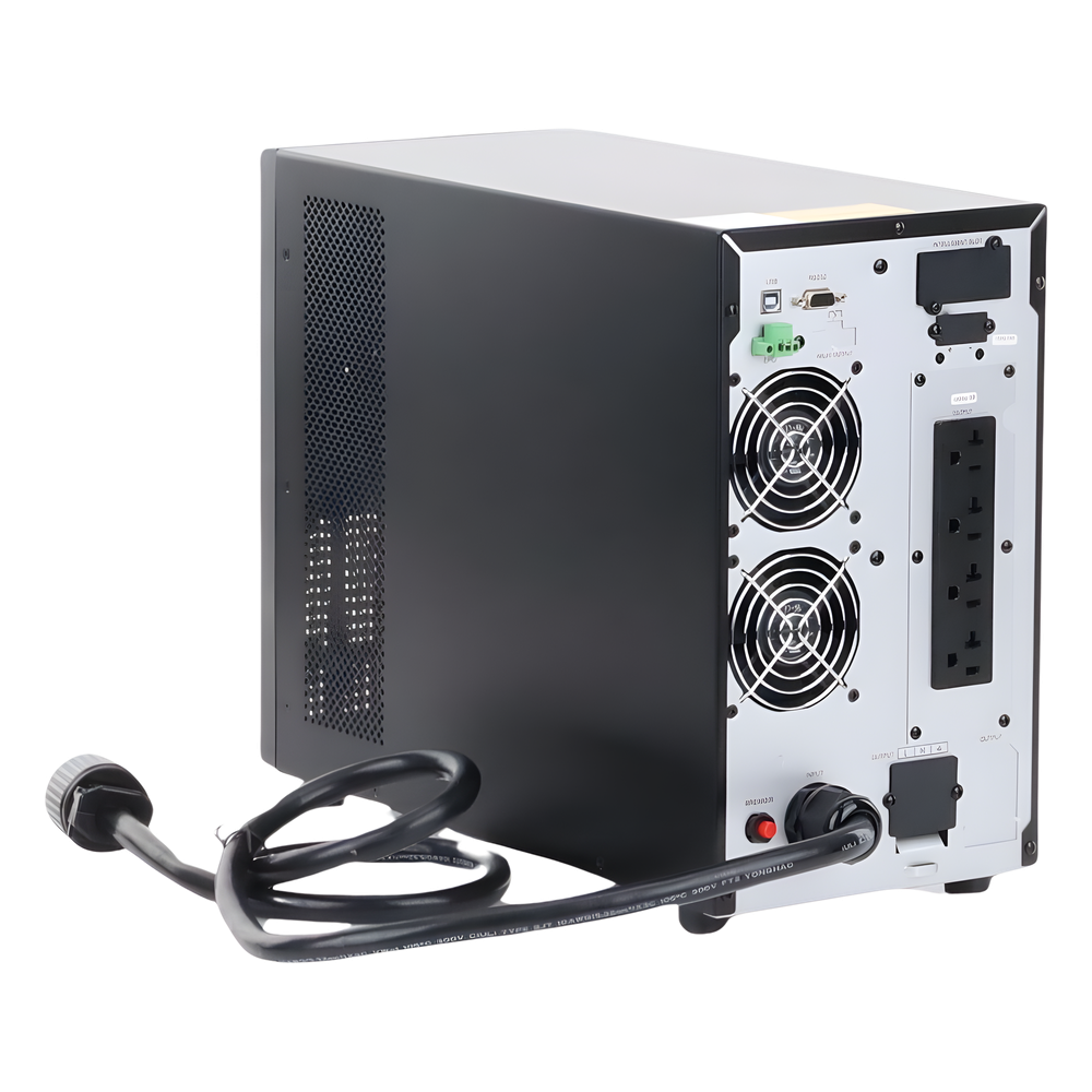 UPS de 3000 VA/2700 W, Online Doble Conversión, Entrada 120 Vca NEMA L5-30P, Onda Senoidal Pura, Tipo Torre, Con 4 Tomas NEMA 5-20R y 1 Block Hardwired